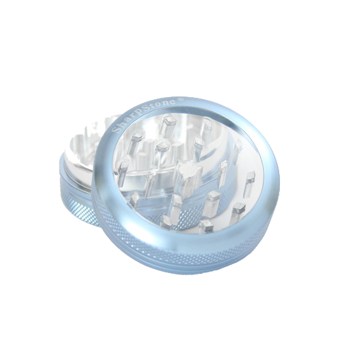 SharpStone® Clear Top 2 Piece Herb Grinder - Blue