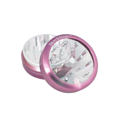 SharpStone® Clear Top 2 Piece Herb Grinder - Purple