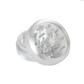 SharpStone® Clear Top 2 Piece Herb Grinder - Silver