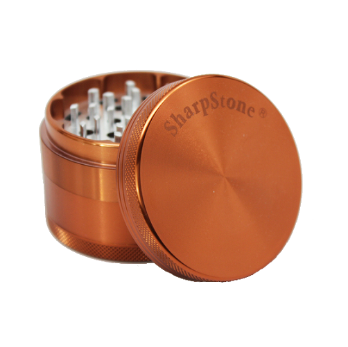 SharpStone® Hard Top 4 Piece Herb Grinder - Brown