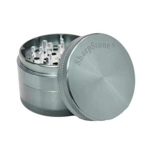 SharpStone® Hard Top 4 Piece Herb Grinder - Grey