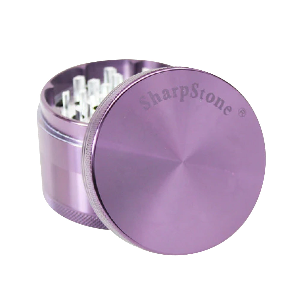 SharpStone® Hard Top 4 Piece Herb Grinder - purple