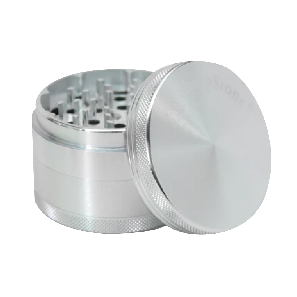 SharpStone® Hard Top 4 Piece Herb Grinder - silver