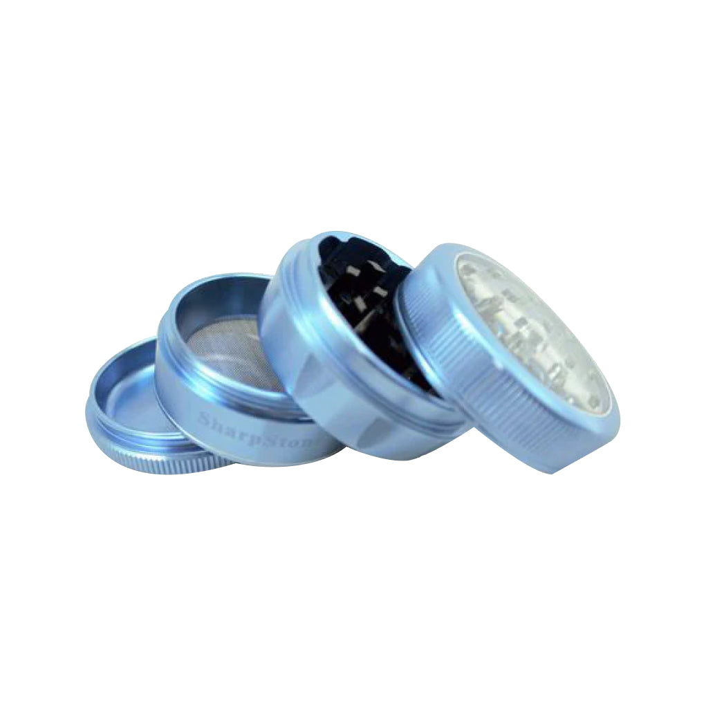 SharpStone V2 Clear Top 4 Piece Herb Grinder | Durable & Smooth