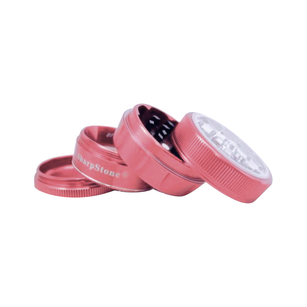SharpStone V2 Clear Top 4 Piece Herb Grinder | Durable & Smooth