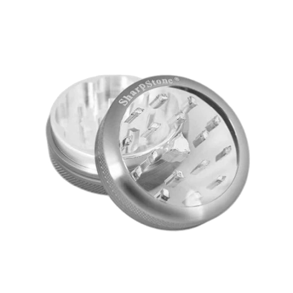 SharpStone® Clear Top 2 Piece Herb Grinder - gray