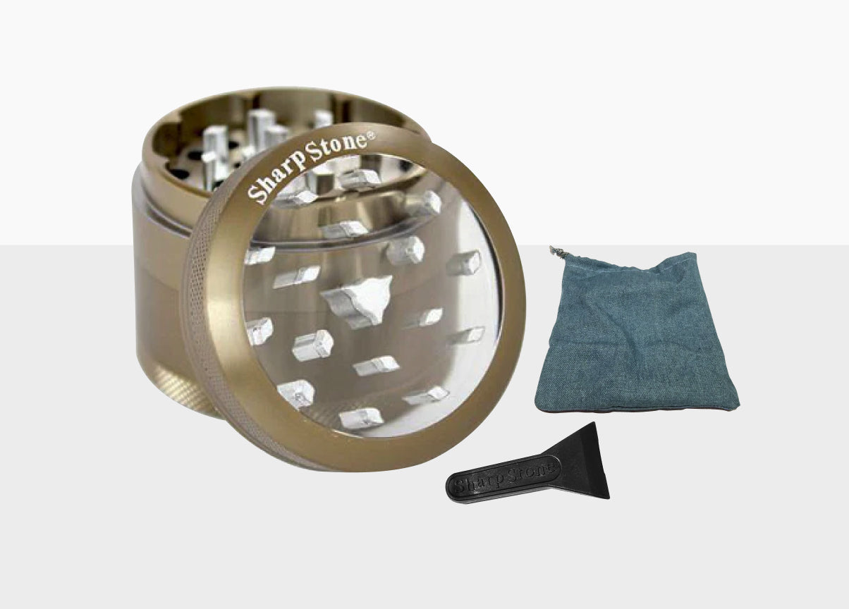 SharpStone® Clear Top 4 Piece Herb Grinder