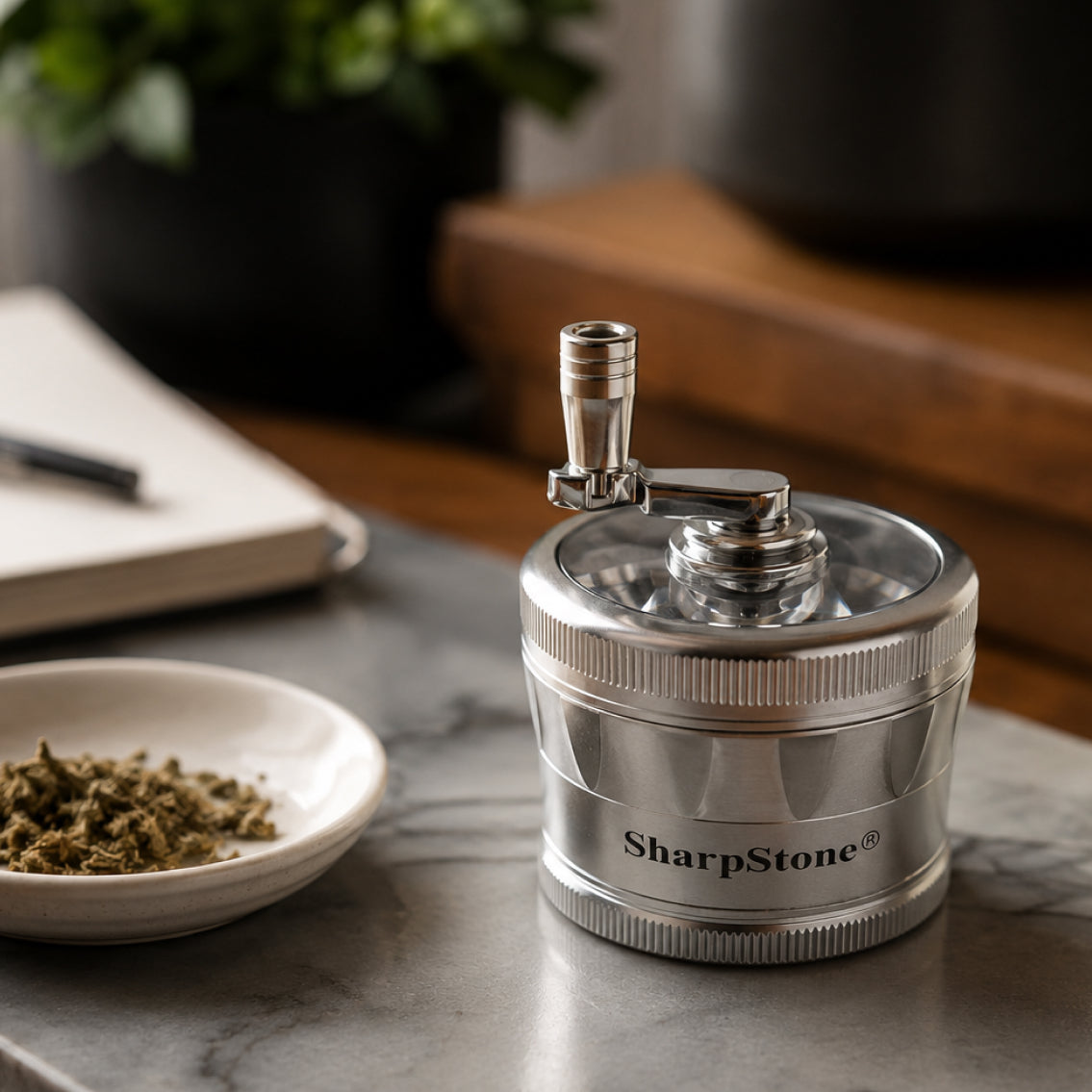 SharpStone Hand Crank Grinder - Daily Herb Preparation