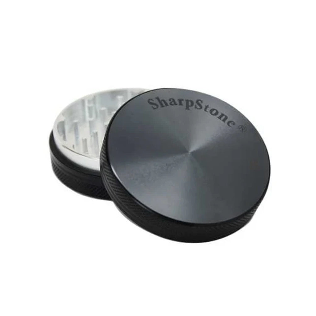 SharpStone® Hard Top 2 Piece Herb Grinder - black