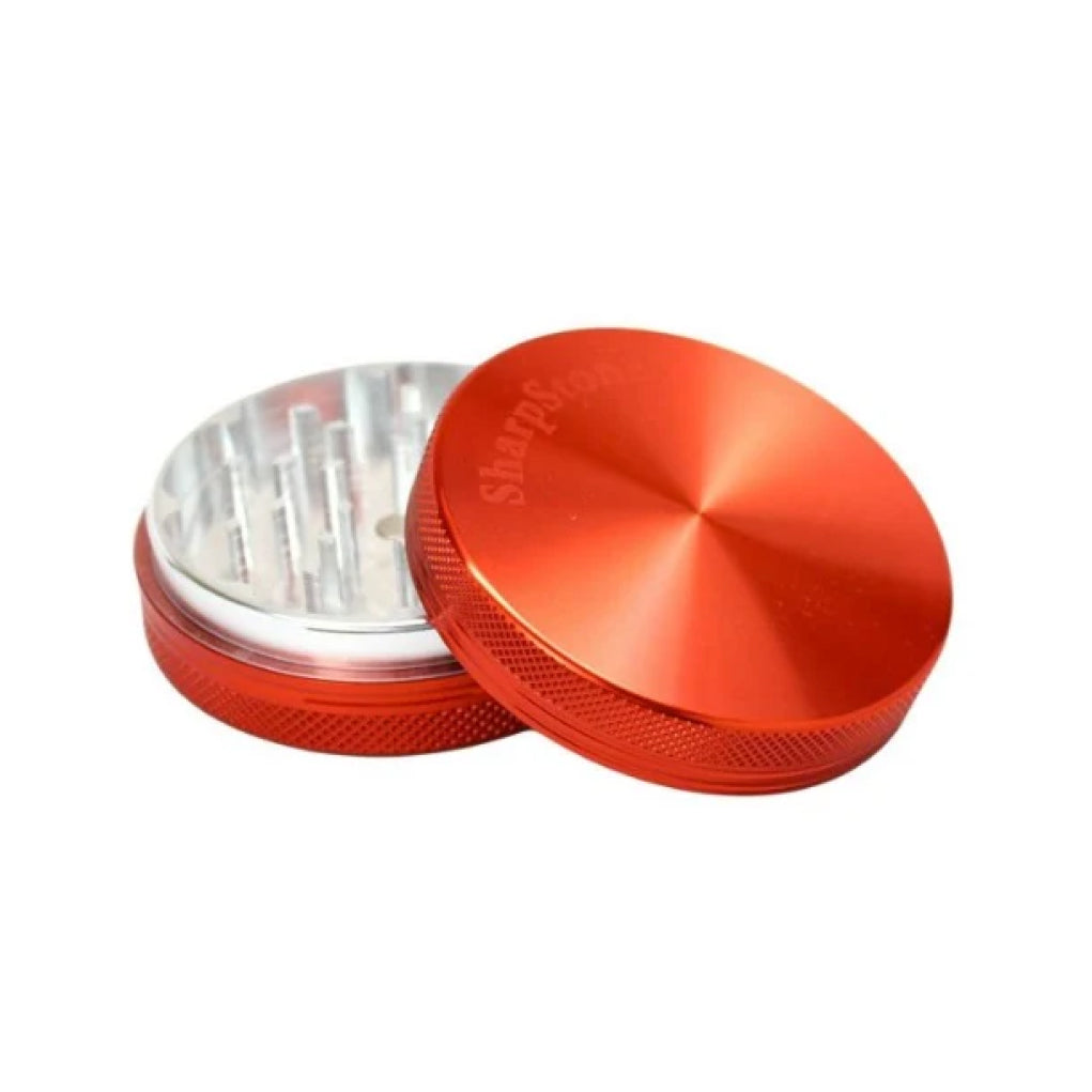 SharpStone® Hard Top 2 Piece Herb Grinder - red