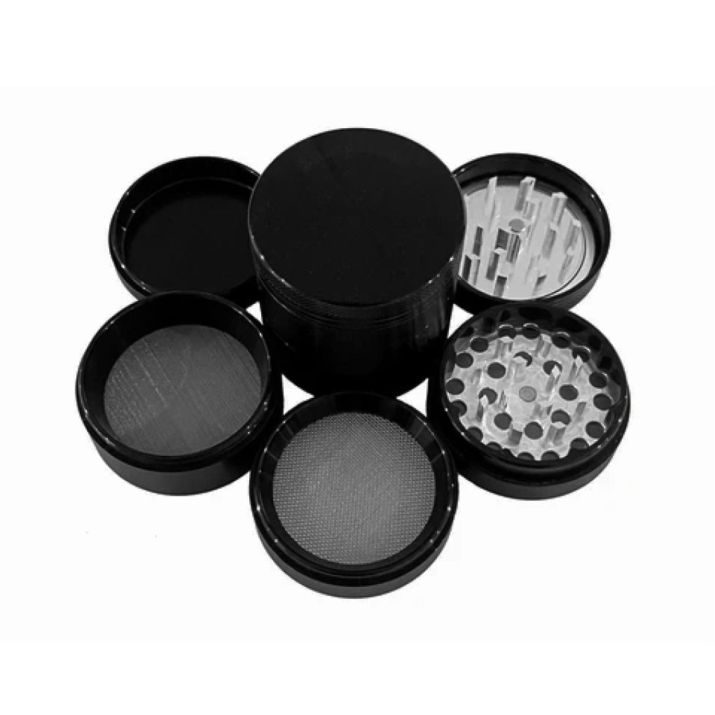 SharpStone® Hard Top 5 Piece Herb Grinder - black