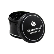 SharpStone® V2 Hard Top 4 Piece Herb Grinder - black