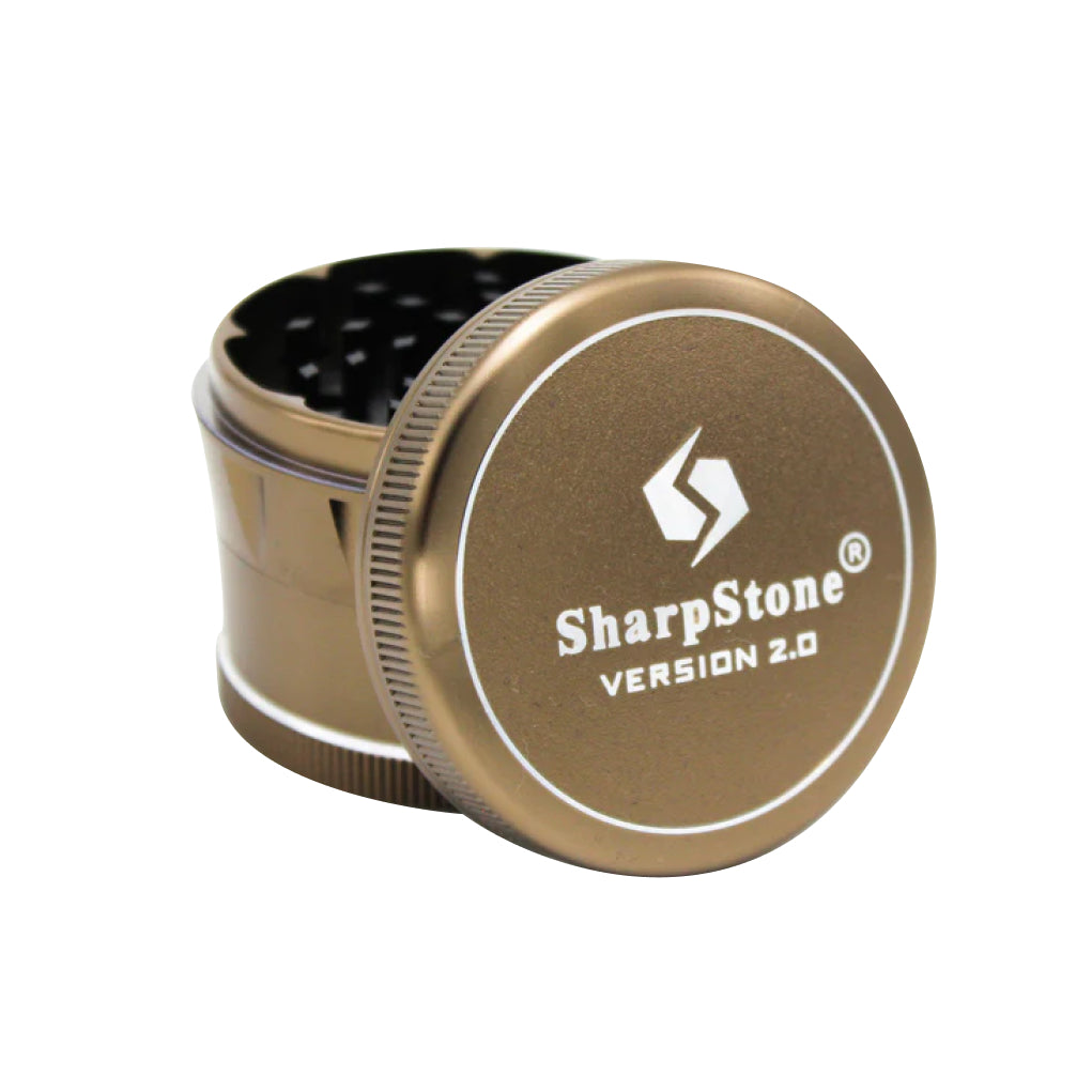 SharpStone® V2 Hard Top 4 Piece Herb Grinder - green