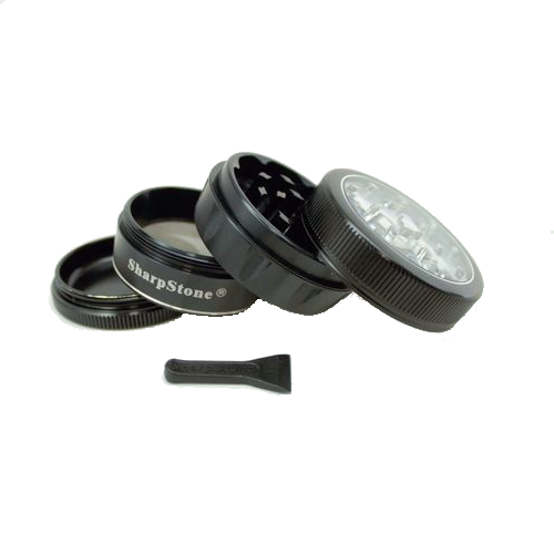 SharpStone® V2 Clear Top 4 Piece Herb Grinder