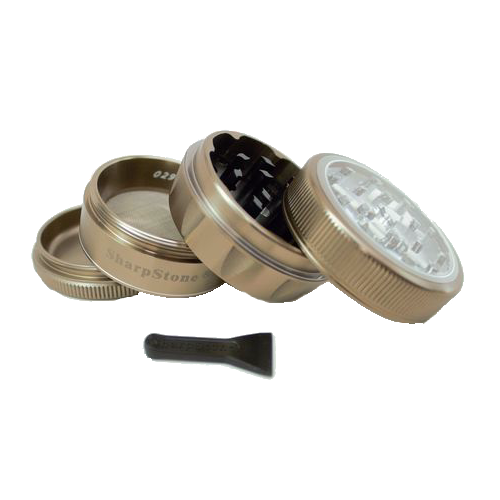 SharpStone V2 Clear Top 4 Piece Herb Grinder for Sale | SharpStone USA