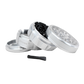 SharpStone® V2 Clear Top 4 Piece Herb Grinder - Silver 