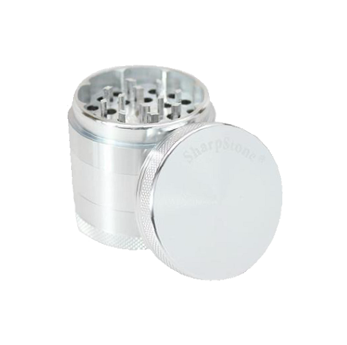 SharpStone® Hard Top 5 Piece Herb Grinder - Silver 