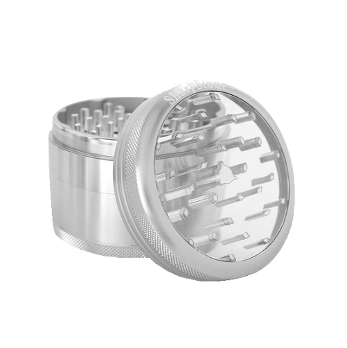 SharpStone® Clear Top 4 Piece Herb Grinder - Silver