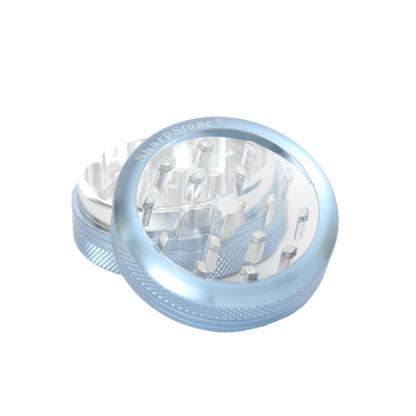 SharpStone® Clear Top 2 Piece Herb Grinder - Blue