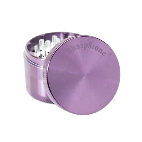 SharpStone® Hard Top 4 Piece Herb Grinder - Purple